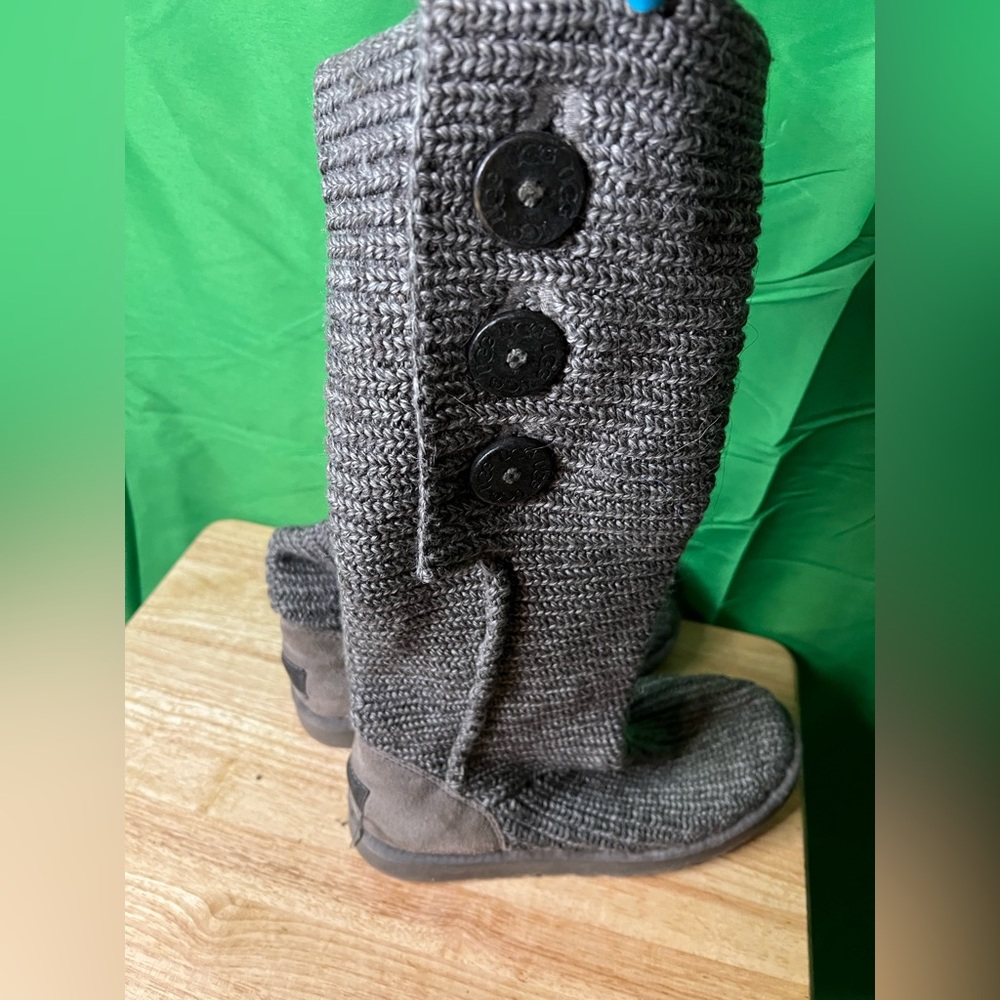 Gray boots